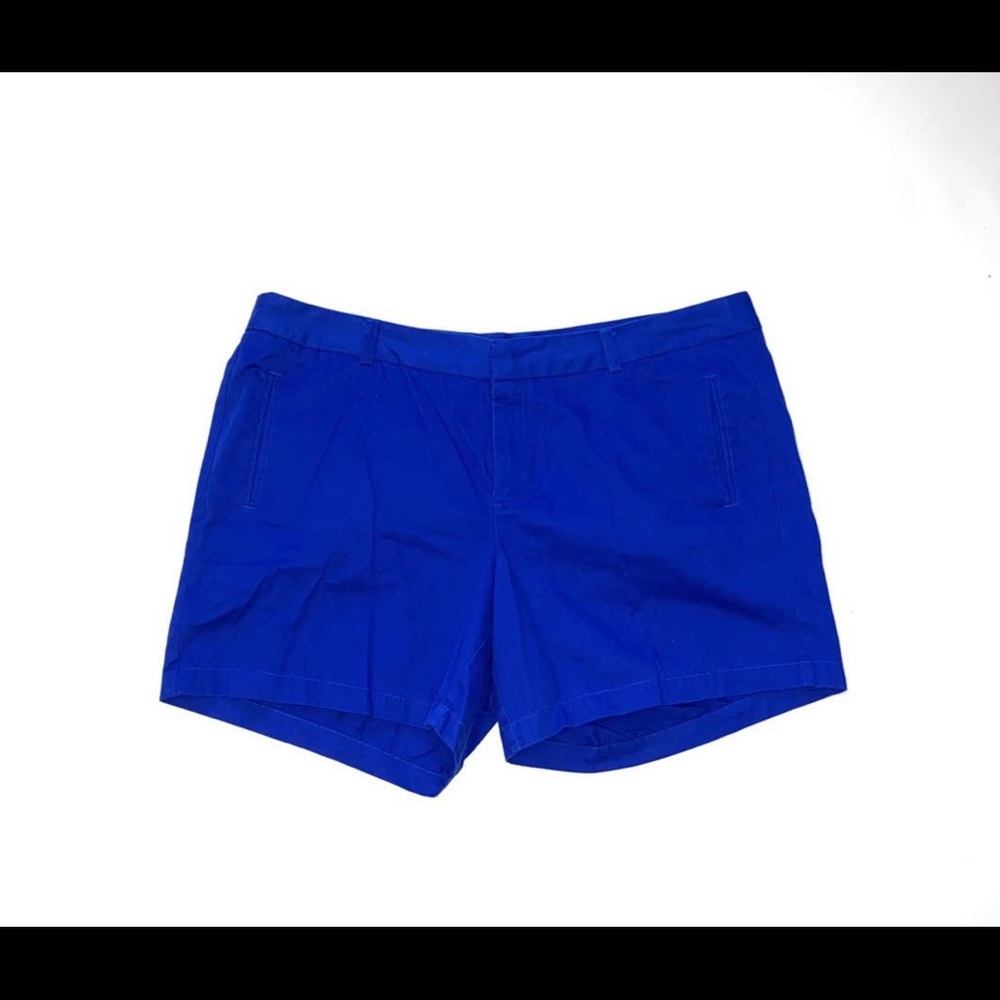 Plus size Electric Blue Chino Shorts